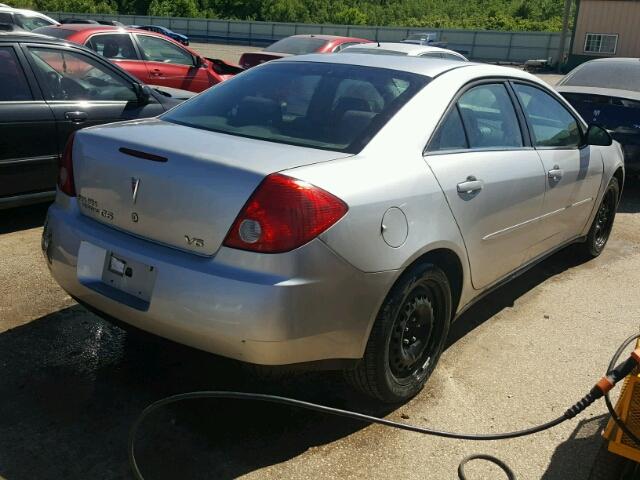 1G2ZG558064268129 - 2006 PONTIAC G6 SE1 SILVER photo 4