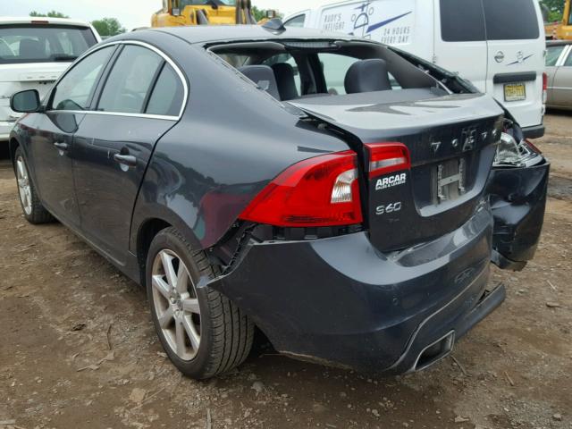 YV126MFK2G2411612 - 2016 VOLVO S60 PREMIE CHARCOAL photo 3