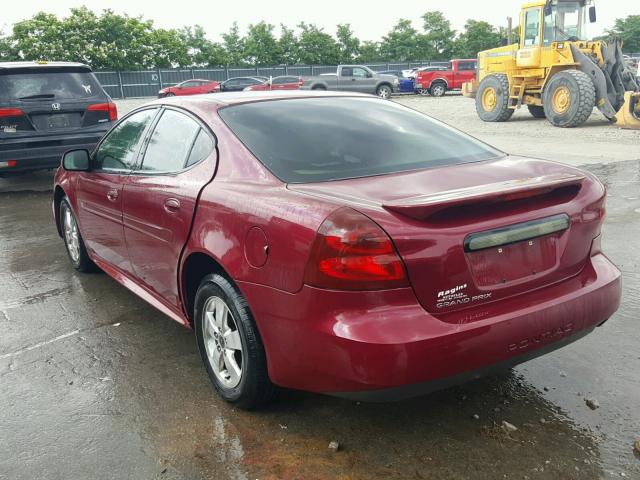 2G2WP522651163611 - 2005 PONTIAC GRAND PRIX მუქწითელი ფოტო 3