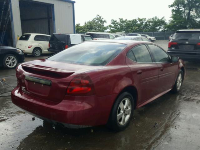 2G2WP522651163611 - 2005 PONTIAC GRAND PRIX მუქწითელი ფოტო 4