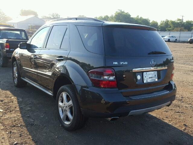 4JGBB86E38A319673 - 2008 MERCEDES-BENZ ML BLACK photo 3