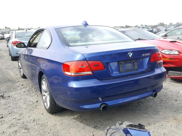 WBAWC73539E067657 - 2009 BMW 335 XI BLUE photo 3