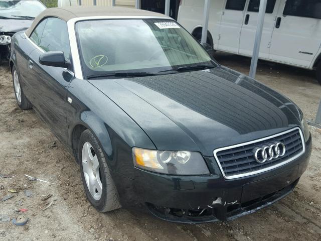 WAUAC48H05K015006 - 2005 AUDI A4 1.8 CAB GREEN photo 1