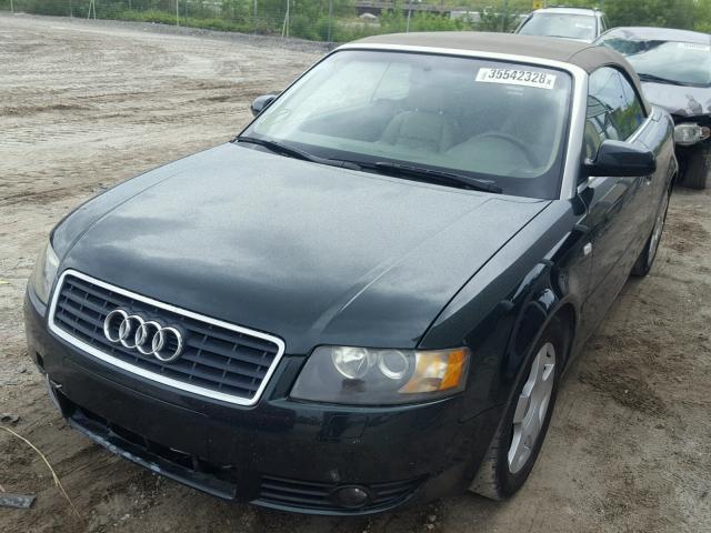 WAUAC48H05K015006 - 2005 AUDI A4 1.8 CAB GREEN photo 2