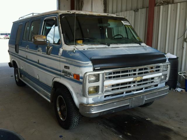 1GBEG25H3K7147259 - 1989 CHEVROLET G20 BLUE photo 1