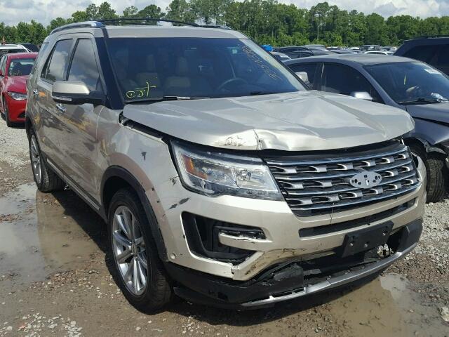 1FM5K7FH6HGA80702 - 2017 FORD EXPLORER L 金色 照片 1