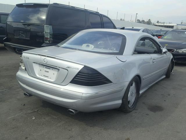 WDBPJ73JX1A012059 - 2001 MERCEDES-BENZ CL 55 AMG SILVER photo 4