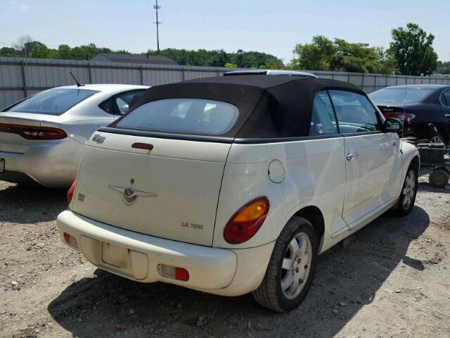 3C3EY55E25T342032 - 2005 CHRYSLER PT CRUISER CREAM photo 4