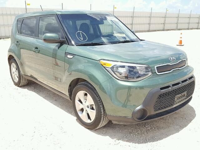 KNDJN2A25E7048674 - 2014 KIA SOUL GREEN photo 1