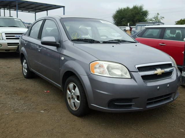 KL1TD56607B121661 - 2007 CHEVROLET AVEO BASE Сұр фото 1