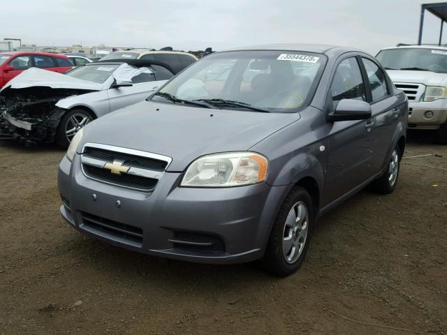 KL1TD56607B121661 - 2007 CHEVROLET AVEO BASE Сұр фото 2