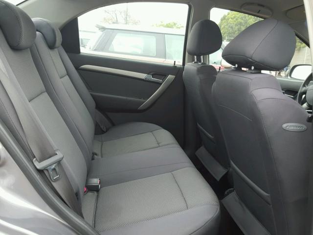 KL1TD56607B121661 - 2007 CHEVROLET AVEO BASE Сұр фото 6
