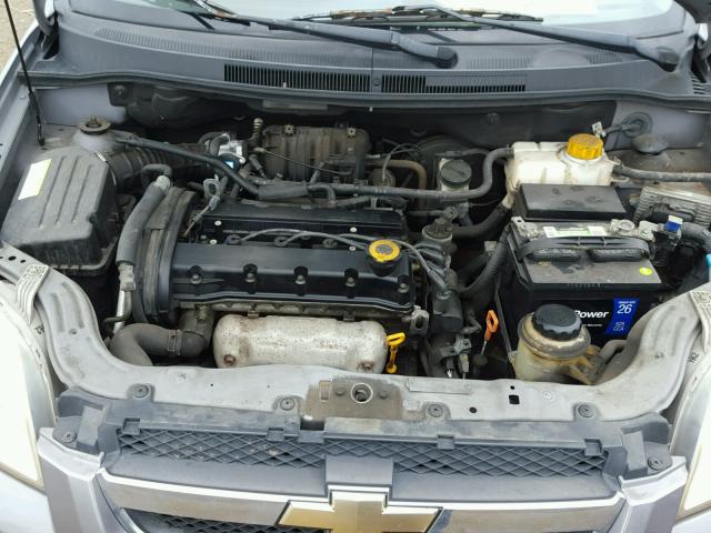 KL1TD56607B121661 - 2007 CHEVROLET AVEO BASE Сұр фото 7