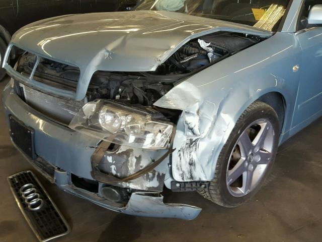 WAULT68E54A188289 - 2004 AUDI A4 3.0 QUA SILVER photo 9