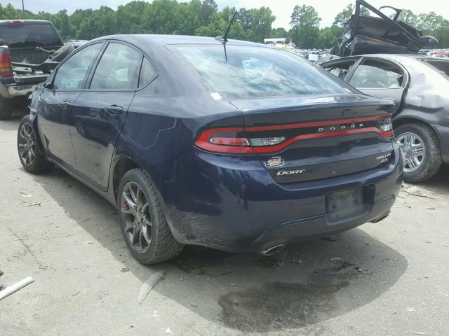 1C3CDFBB2ED709309 - 2014 DODGE DART SXT BLUE photo 3