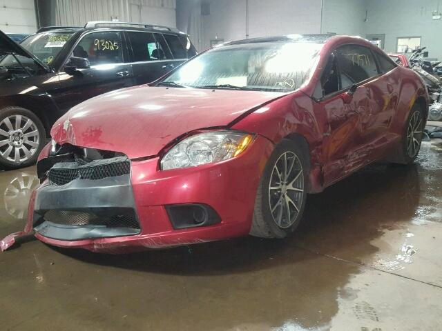 4A31K5DF2BE003785 - 2011 MITSUBISHI ECLIPSE RED photo 2