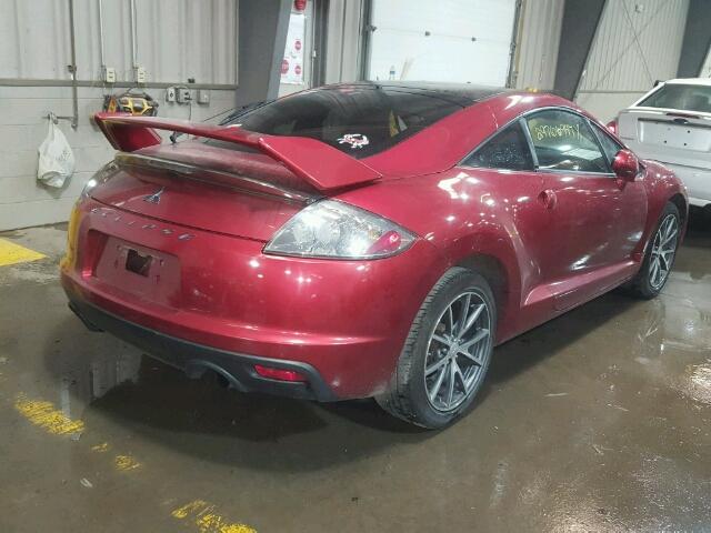 4A31K5DF2BE003785 - 2011 MITSUBISHI ECLIPSE RED photo 4