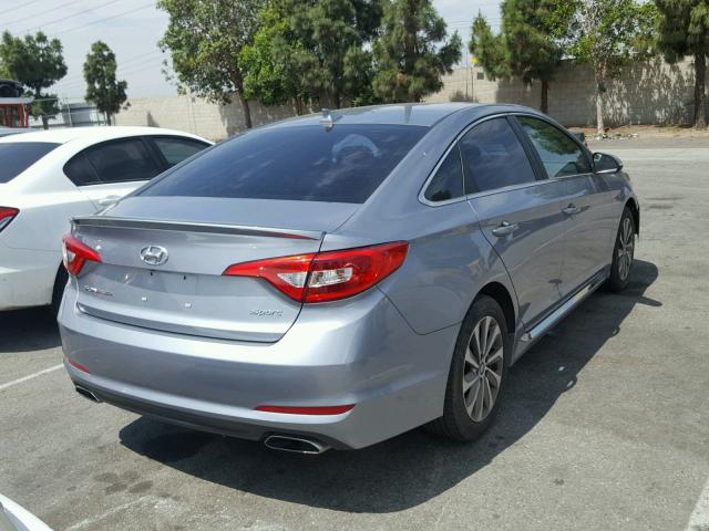 5NPE34AFXGH354127 - 2016 HYUNDAI SONATA SPO SILVER photo 4