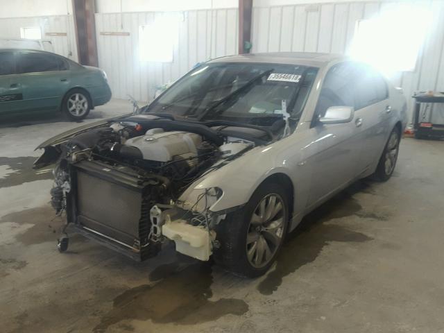 WBAGL63595DP76589 - 2005 BMW 745 I GRAY photo 2