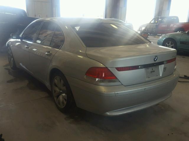 WBAGL63595DP76589 - 2005 BMW 745 I GRAY photo 3