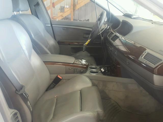 WBAGL63595DP76589 - 2005 BMW 745 I GRAY photo 5