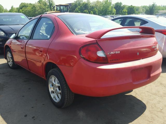 1B3ES56C82D578570 - 2002 DODGE NEON ES RED photo 3