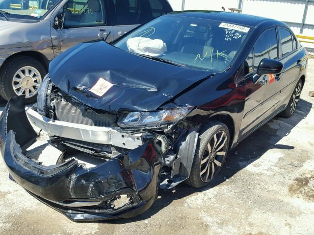 19XFB2F99FE074992 - 2015 HONDA CIVIC EXL BLACK photo 2