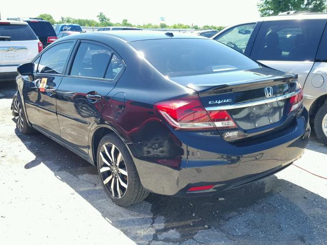 19XFB2F99FE074992 - 2015 HONDA CIVIC EXL BLACK photo 3