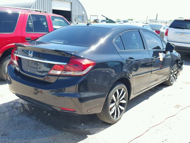 19XFB2F99FE074992 - 2015 HONDA CIVIC EXL BLACK photo 4