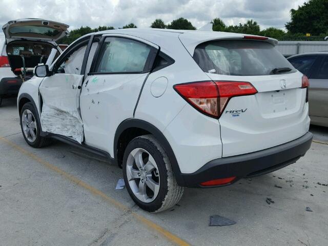 3CZRU5H39HM716986 - 2017 HONDA HR-V WHITE photo 3