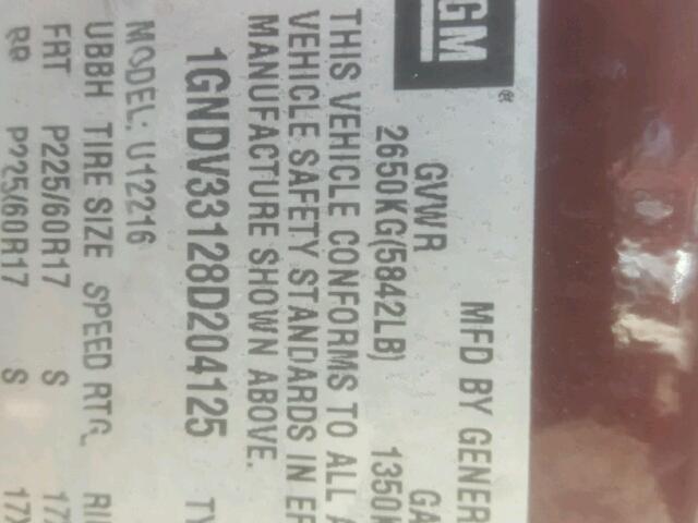 1GNDV33128D204125 - 2008 CHEVROLET UPLANDER L 栗色 照片 10