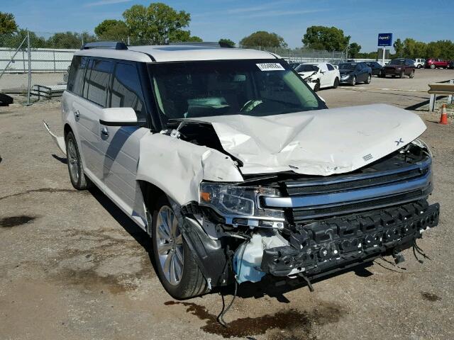 2FMGK5D86FBA22013 - 2015 FORD FLEX LIMIT WHITE photo 1