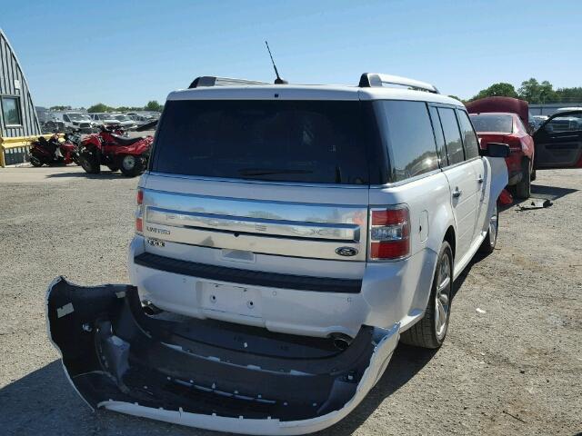 2FMGK5D86FBA22013 - 2015 FORD FLEX LIMIT WHITE photo 4