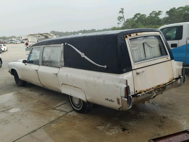 3T60T2M511691 - 1972 CADILLAC HEARSE WHITE photo 3