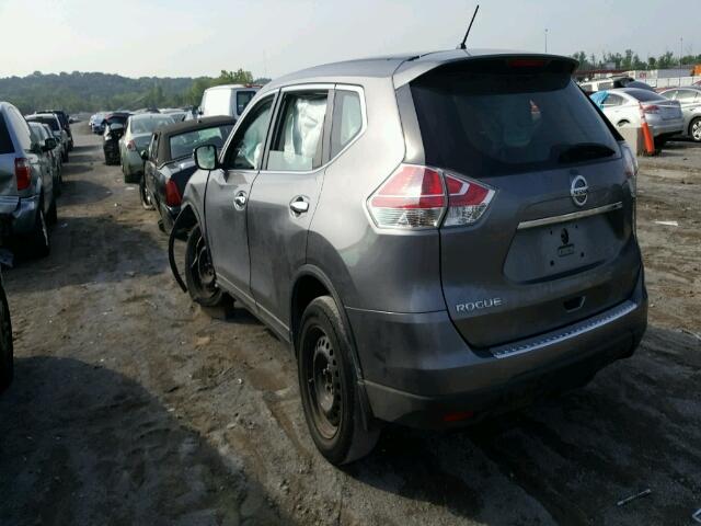 KNMAT2MT7FP506047 - 2015 NISSAN ROGUE S GRAY photo 3