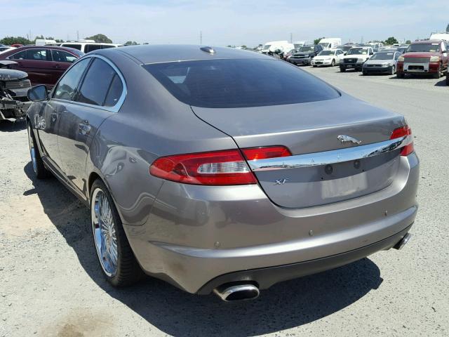 SAJWA0GB8ALR46282 - 2010 JAGUAR XF PREMIUM GRAY photo 3