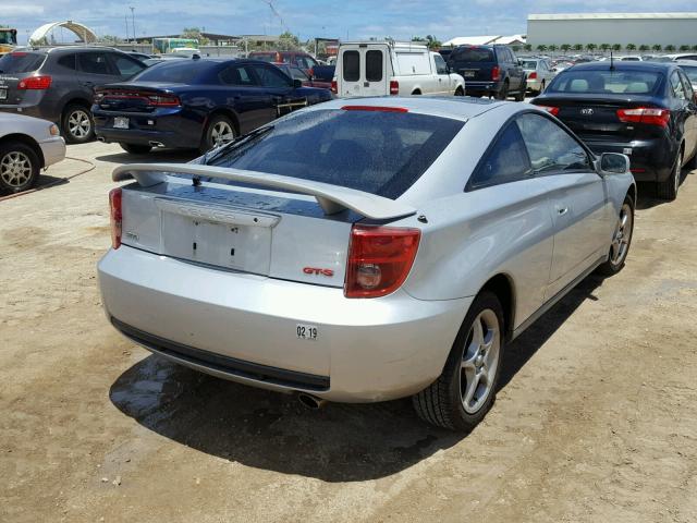 JTDDY38T740071907 - 2004 TOYOTA CELICA GT- SILVER photo 4