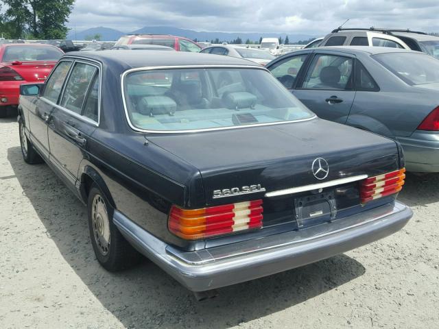 WDBCA39E3MA584841 - 1991 MERCEDES-BENZ 560 SEL BLACK photo 3