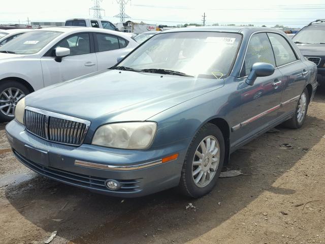 KMHFU45E84A354970 - 2004 HYUNDAI XG 350 BLUE photo 2