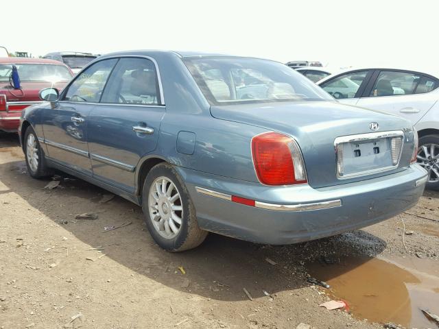 KMHFU45E84A354970 - 2004 HYUNDAI XG 350 BLUE photo 3