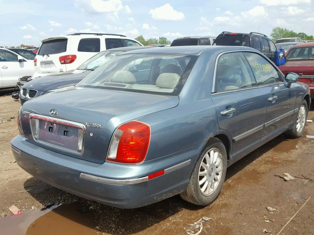 KMHFU45E84A354970 - 2004 HYUNDAI XG 350 BLUE photo 4