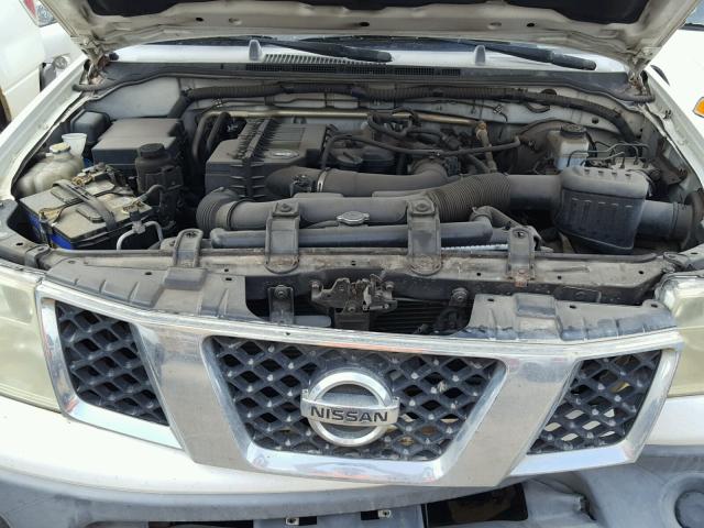 1N6BD06T15C430170 - 2005 NISSAN FRONTIER X WHITE photo 7