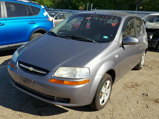 KL1TD66637B759991 - 2007 CHEVROLET AVEO BASE Сұр фото 2