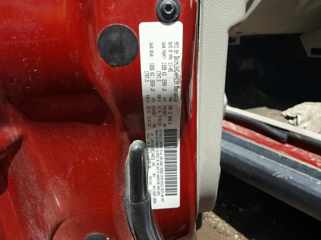 1J8HG58286C144915 - 2006 JEEP COMMANDER RED photo 10