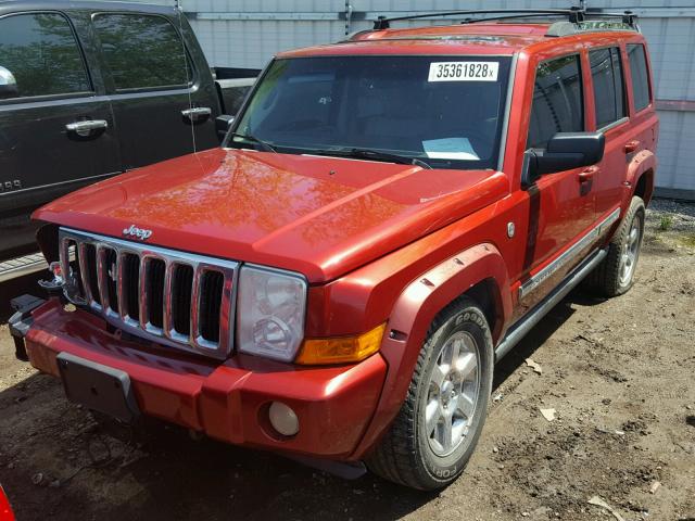 1J8HG58286C144915 - 2006 JEEP COMMANDER RED photo 2