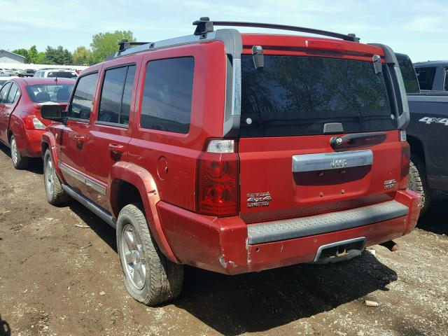 1J8HG58286C144915 - 2006 JEEP COMMANDER RED photo 3