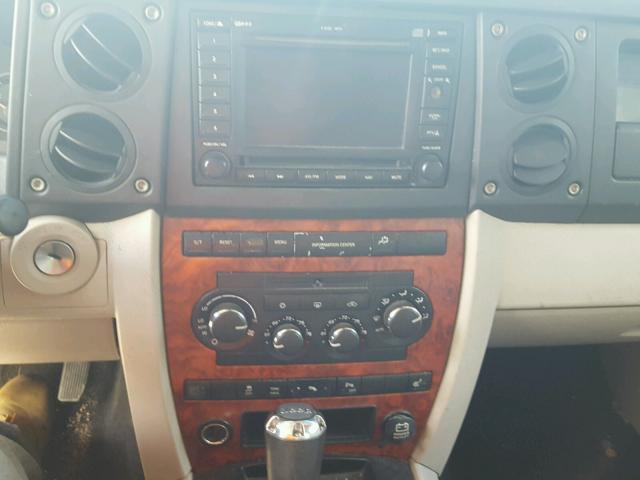 1J8HG58286C144915 - 2006 JEEP COMMANDER RED photo 9