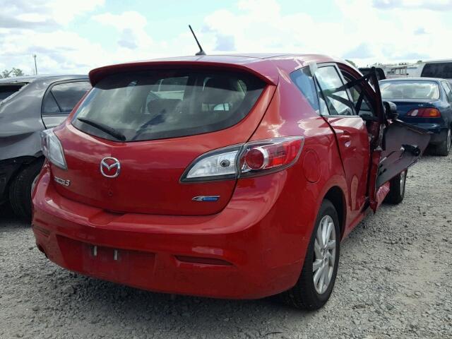 JM1BL1L71D1757584 - 2013 MAZDA 3 I RED photo 4