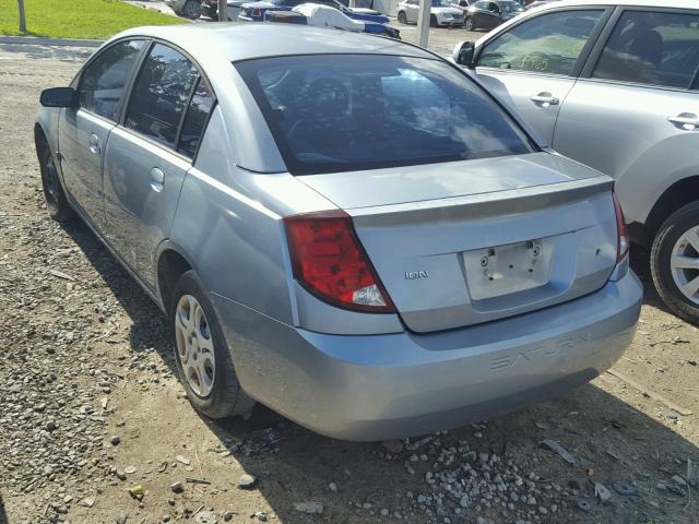 1G8AJ52F33Z185283 - 2003 SATURN ION LEVEL SILVER photo 3