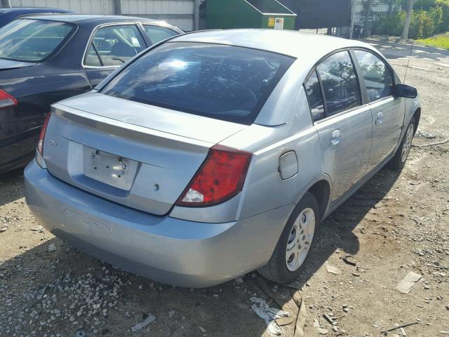1G8AJ52F33Z185283 - 2003 SATURN ION LEVEL SILVER photo 4